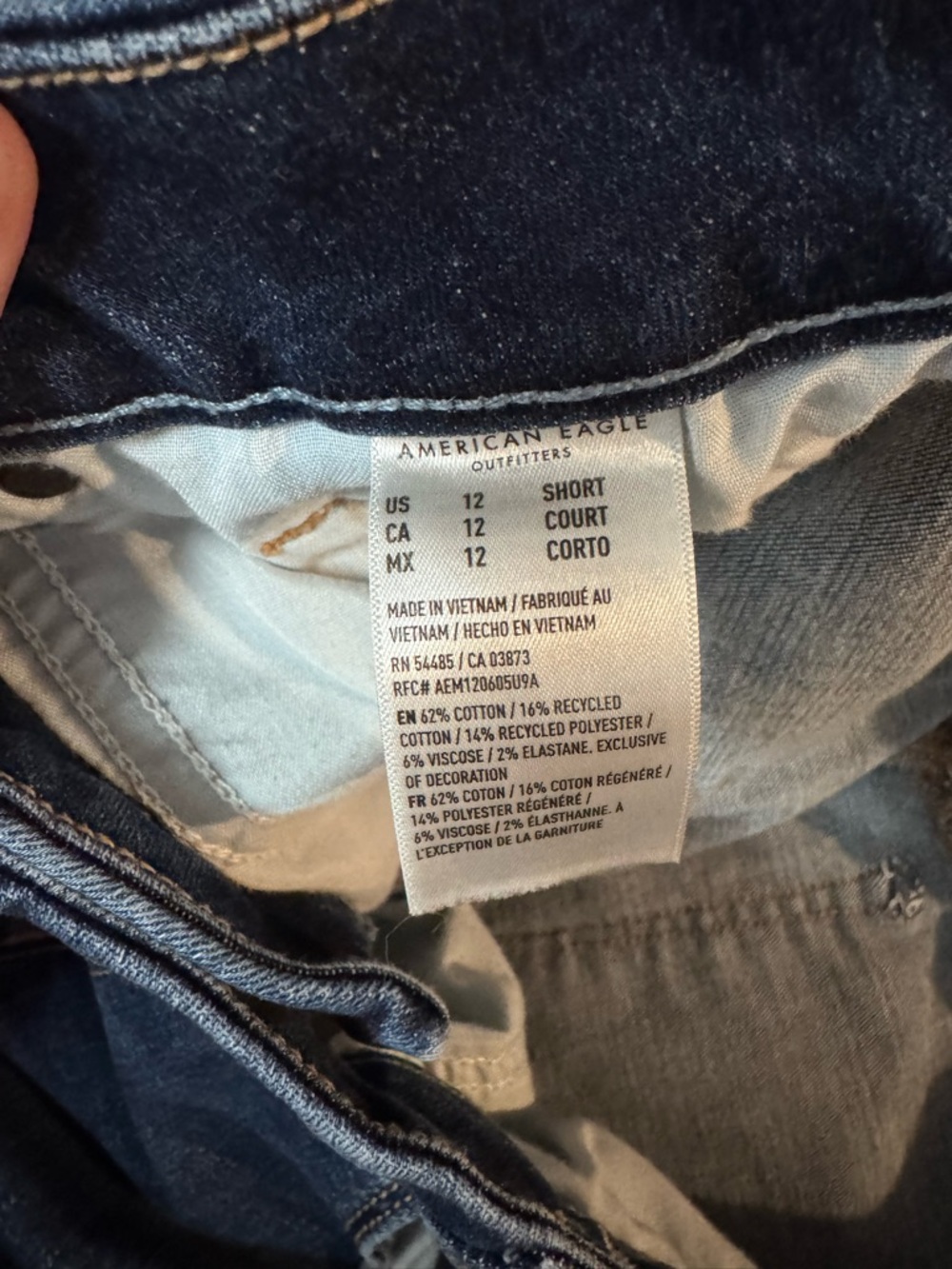 American Eagle Outfitters Dark Blue skinny kick Jeans - Picture 7 of 10